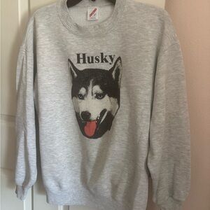 vtg 1990s husky dog crewneck sweatshirt made in usa lrg